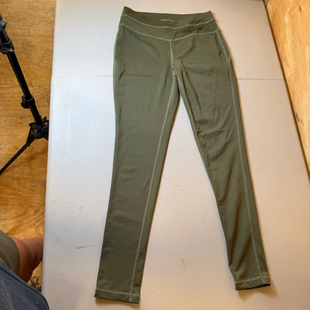 Flag Nor Fail Olive Green Leggings